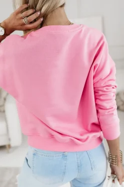 BLUZA BAWEŁNIANA AUTKO KWIATY ŁOSOSIOWA