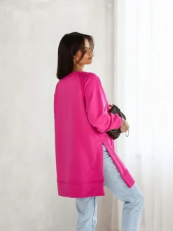 BLUZA BAWEŁNIANA ULTIMATE MOCNY RÓŻ