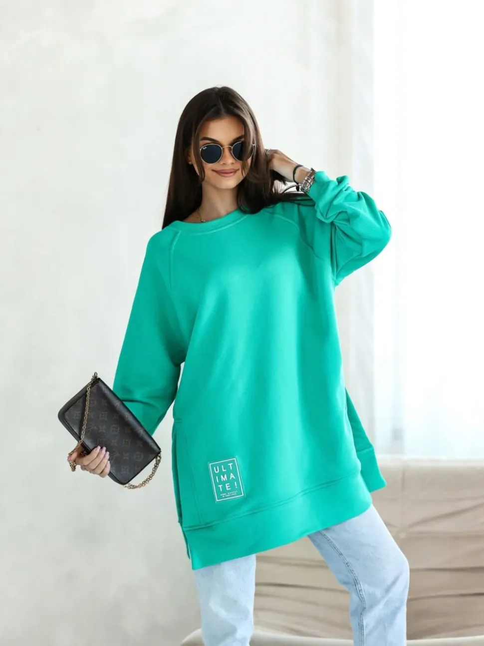 BLUZA BAWEŁNIANA ULTIMATE MORSKA