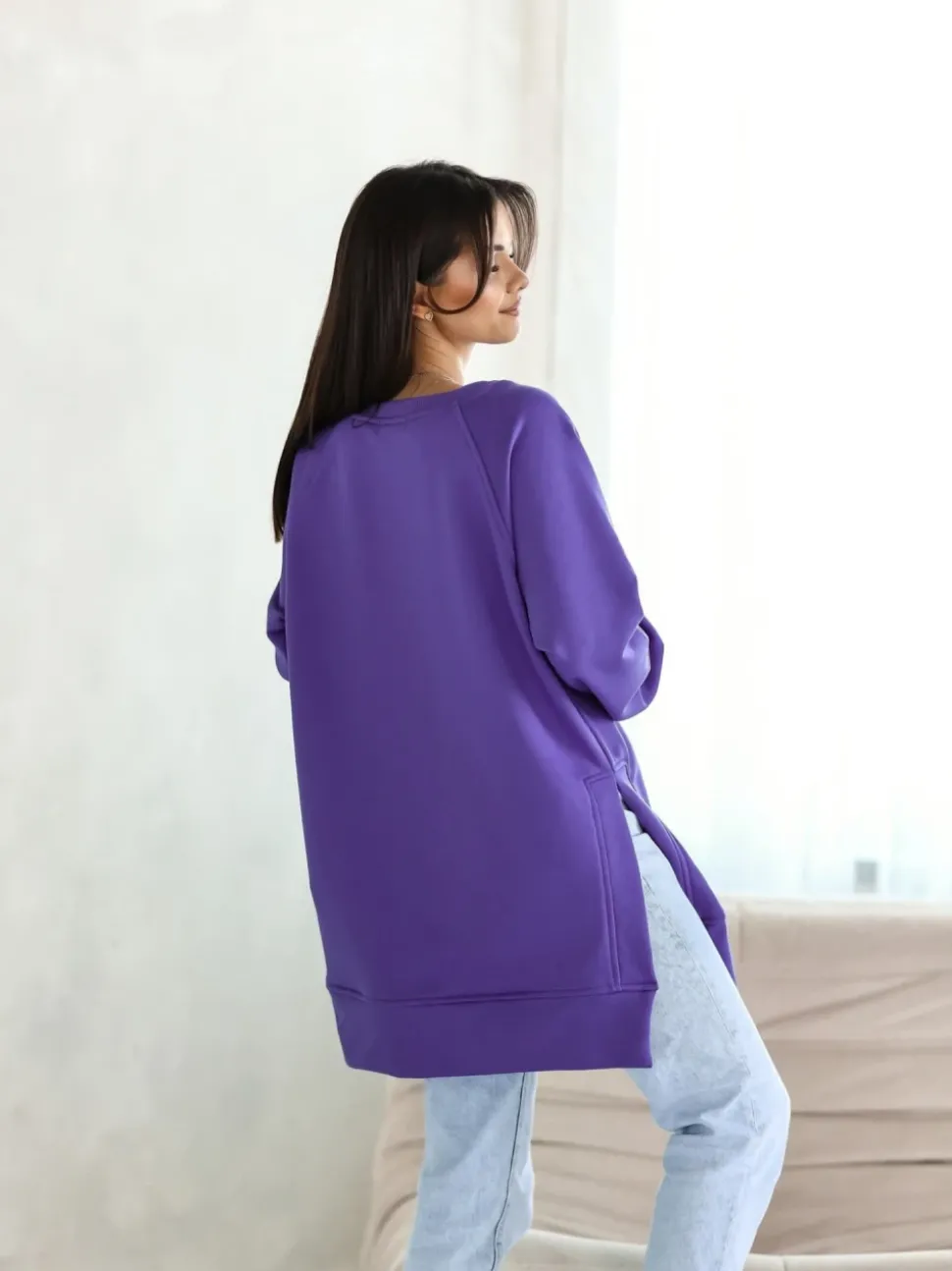 BLUZA BAWEŁNIANA ULTIMATE FIOLETOWA