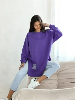 BLUZA BAWEŁNIANA ULTIMATE FIOLETOWA