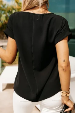 BLUZKA ELEGANCKA FENI CZARNA