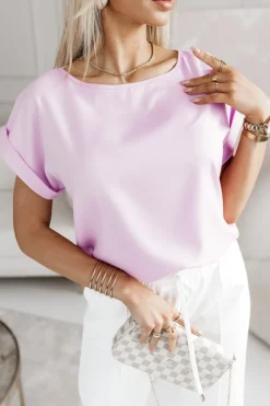 BLUZKA ELEGANCKA FENI RÓŻOWA