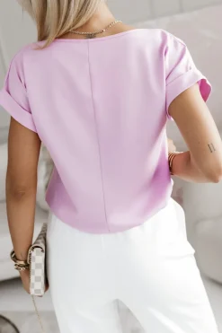 BLUZKA ELEGANCKA FENI RÓŻOWA
