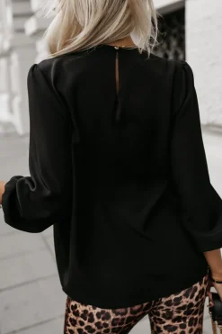 BLUZKA KOSZULOWA BONA CZARNA