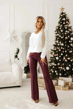 BLUZKA KOSZULOWA DIANA ZDOBIONA SREBRNYMI CEKINAMI BIAŁA