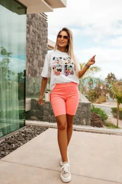 T-SHIRT OVERSIZE MICKY MINNIE BIAŁY