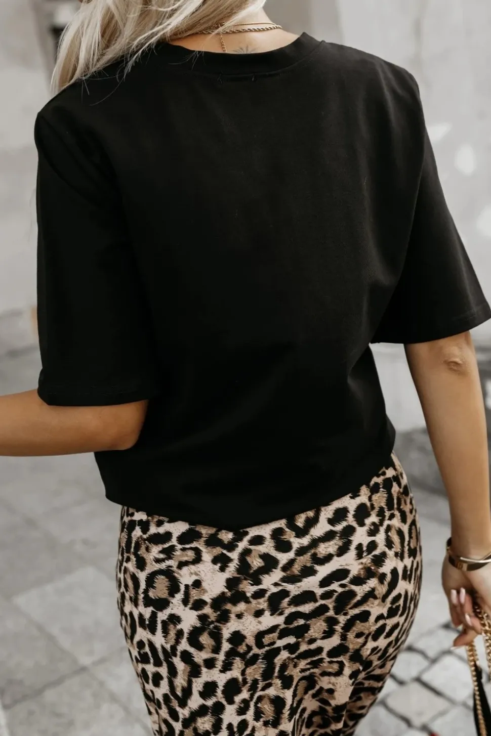 T-SHIRT OVERSIZE MINIMAL CZARNY